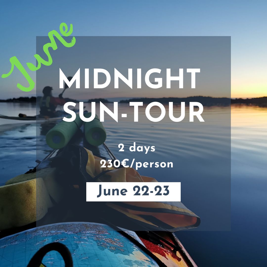 Midnight sun - overnight kayaking tour